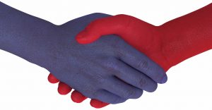 the golden mean - shaking hands for a compromise